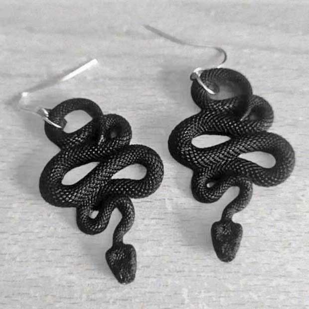 "Adara" Snake Earrings