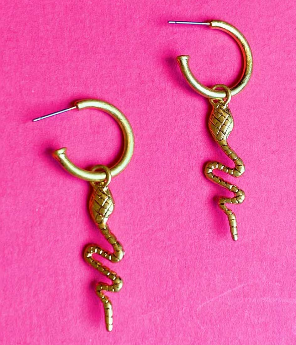 "Narcissa" Snake Earrings
