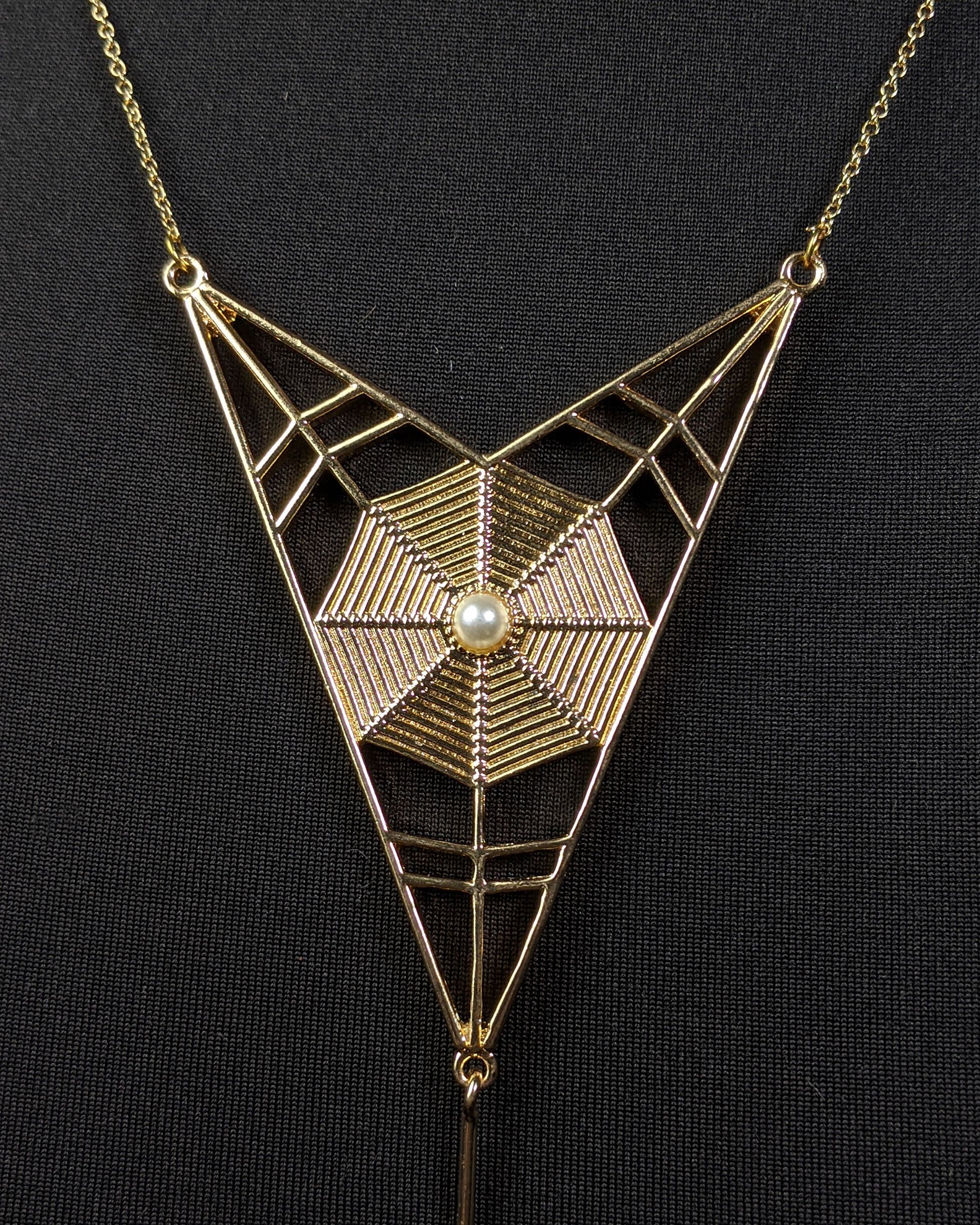 "Ophelia" Spiderweb Necklace & Earrings Set
