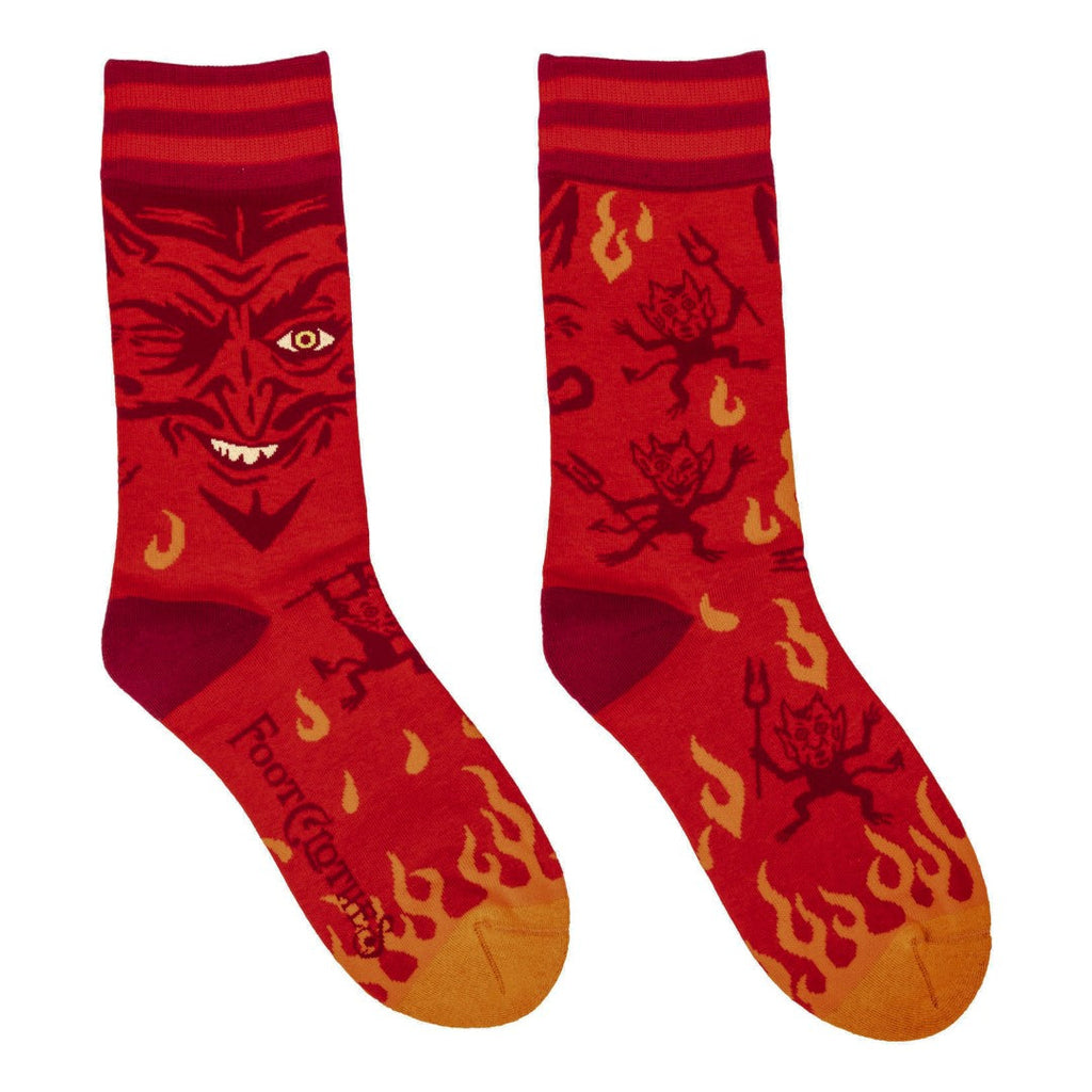 Vintage Devil Crew Socks-0