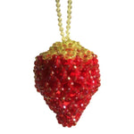 "Glynis" Giant Strawberry Beaded Bag