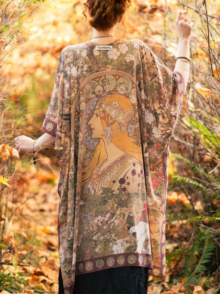 "Dream Weaver" Zodiac Signs Bohemian Goddess Kimono
