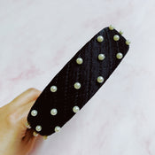Quilted Elegance Pearl Headband-1 width=100 