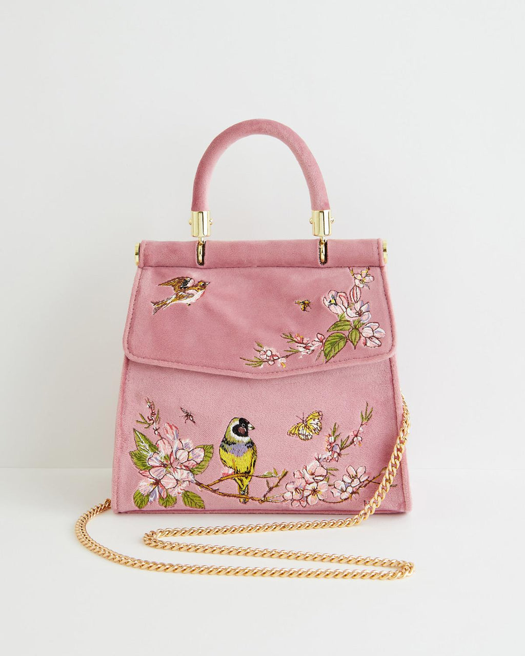 "Fable" Song Bird Embroidered Tote