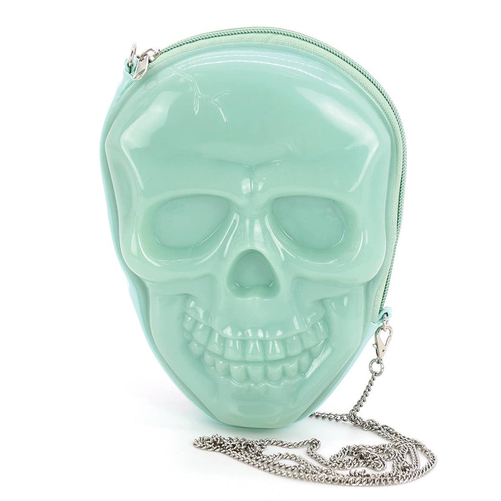 Glow in the Dark Skull Head Crossbody Bag-0