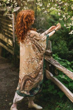 "Fable" Bohemian Goddess Starduster Kimono width=100 