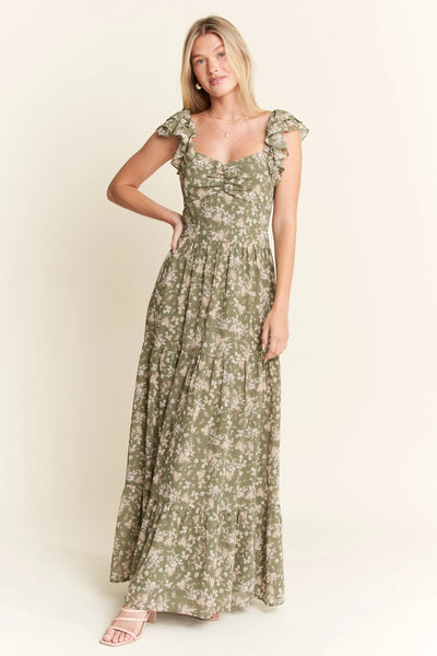 "Jade By Jane" Tiered Maxi Dress