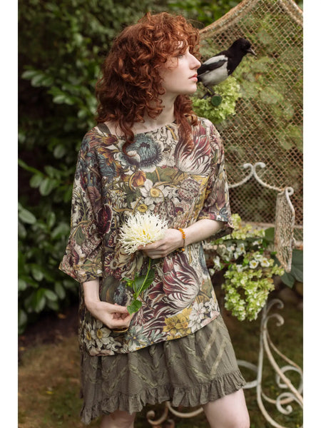"Love Grows Wild" Luxe Tee Tunic Shirt (S/M)
