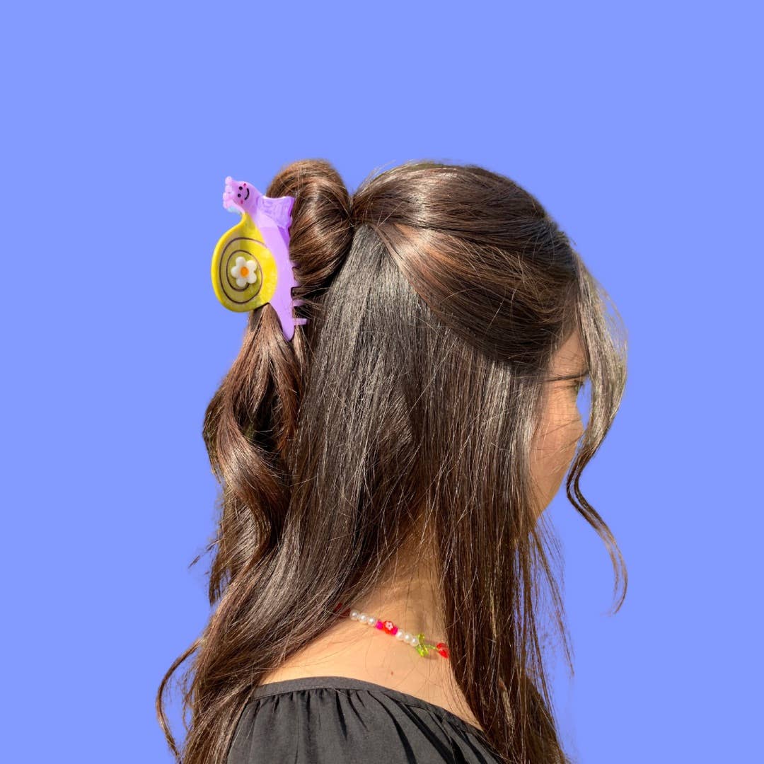 Suzie Snail Acetate Hair Claw-2