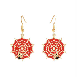 Spiderweb and Bee Earrings width=100 