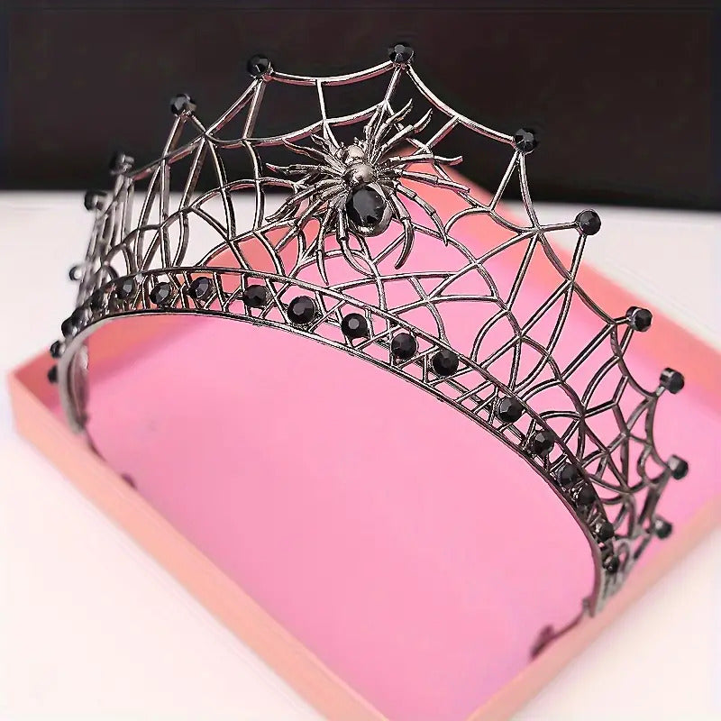 "Arachnia" Spiderweb Tiara