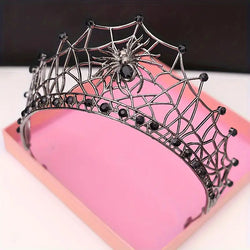 "Arachnia" Spiderweb Tiara width=100 