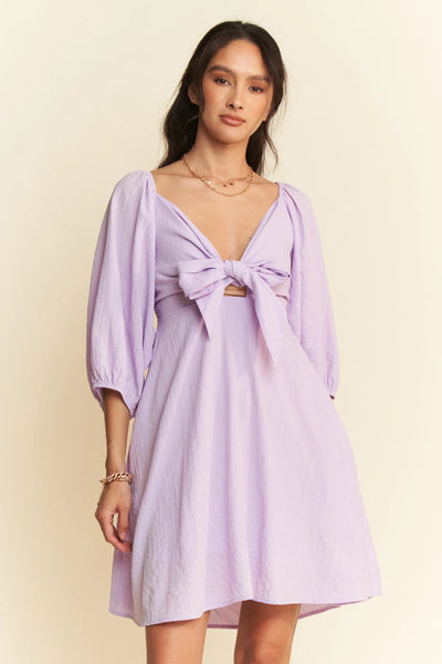 "Davi & Dani" Open Back Mini Dress