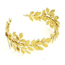 Golden Leaf Hair Headdress width=100 