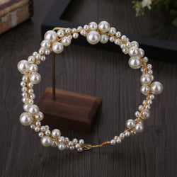 "Ysolde" Pearl Chain Headdress width=100 