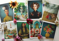 Hipster Crafter Art Print - 8.5" X 11" by Janet Hill-2 width=100 