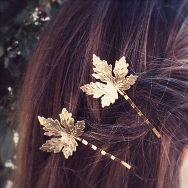 Gilded Leaf Barrette