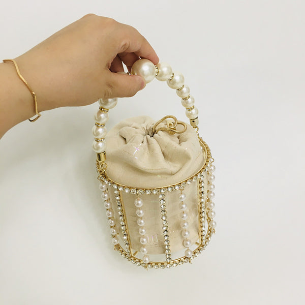Pearl Radiance Bucket Bag