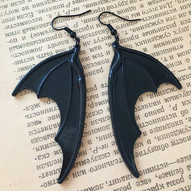 Vintage Gothic Bat Wings Earrings