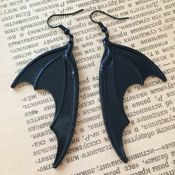 Vintage Gothic Bat Wings Earrings width=100 