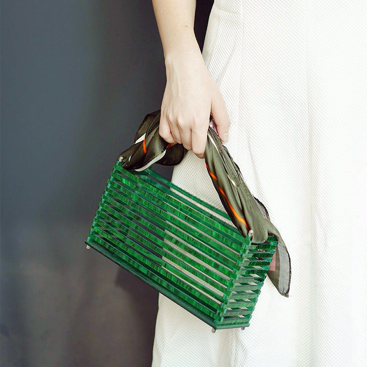 Lustrous Noir Clutch Bag