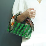 Lustrous Noir Clutch Bag