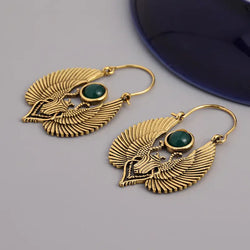 "Chione" Egyptian Beetle Earrings width=100 