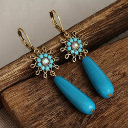 "Myra" Long Bead Earrings width=100 