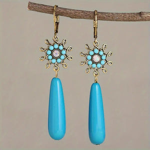 "Myra" Long Bead Earrings