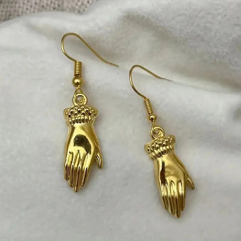 "Sequana" Hand Earrings (Golden)