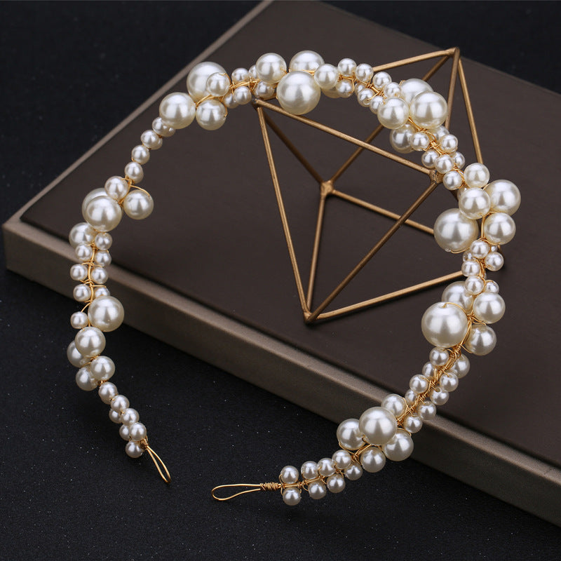 "Ysolde" Pearl Chain Headdress