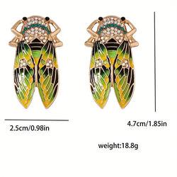 "Tithonus" Cicada Earrings width=100 