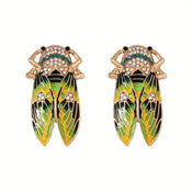 "Tithonus" Cicada Earrings width=100 