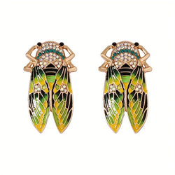 "Tithonus" Cicada Earrings width=100 