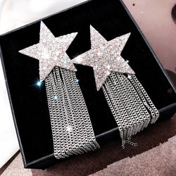Starlit Cascade Earrings width=100 