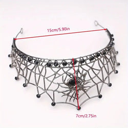 "Arachnia" Spiderweb Tiara width=100 