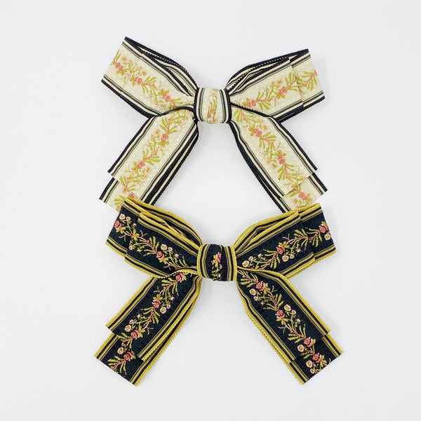 Nostalgic Blossom Bow Barrette