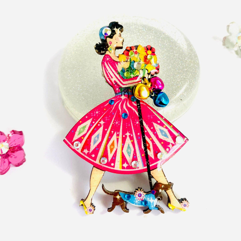1950s Fancy Lady Brooch by Rosie Rose Parker-0