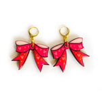 Big bow earrings statement earrings summer earrings big-0