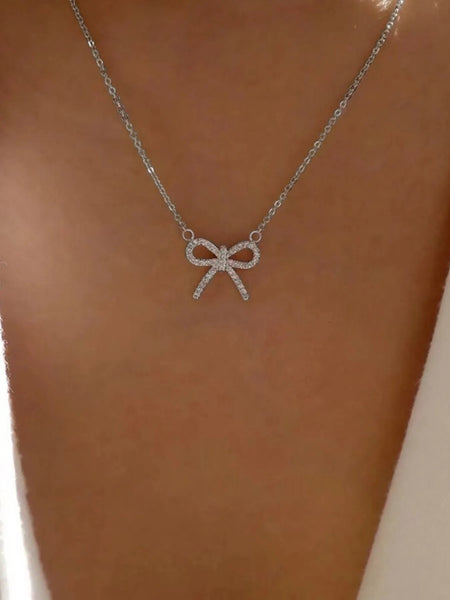 Bow Pendant Necklace