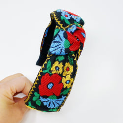 French Floral Embroidered Headband-4 width=100 