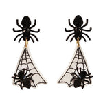 Spider Web Earrings by Laliblue-0