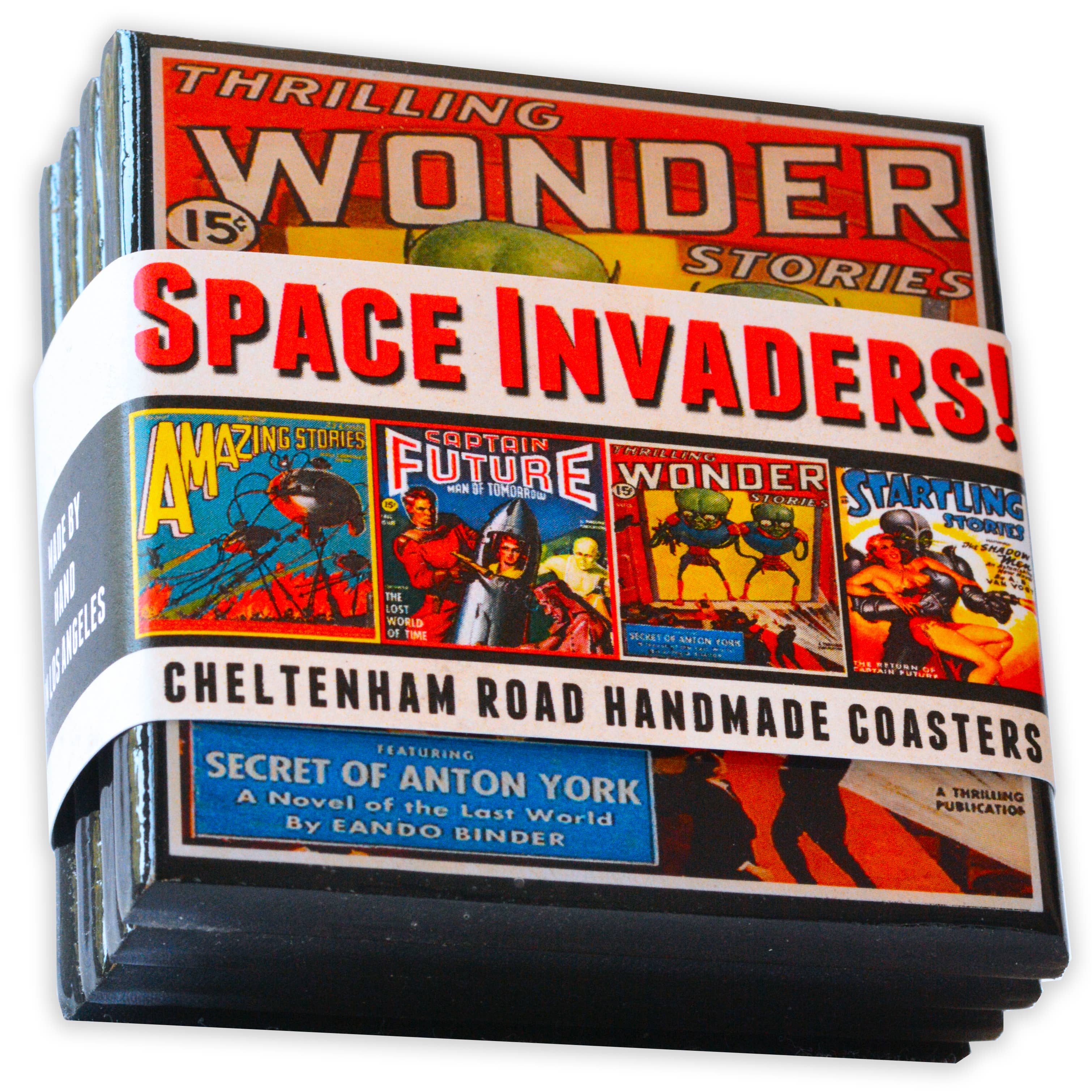 Space Invaders! Vintage Science Fiction Coaster Set-2