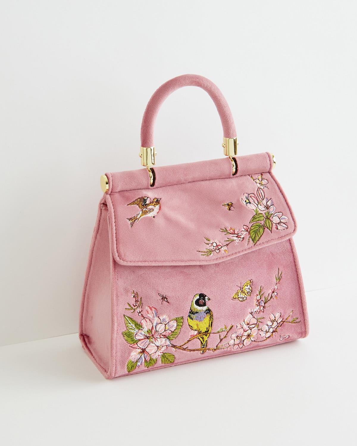 "Fable" Song Bird Embroidered Tote