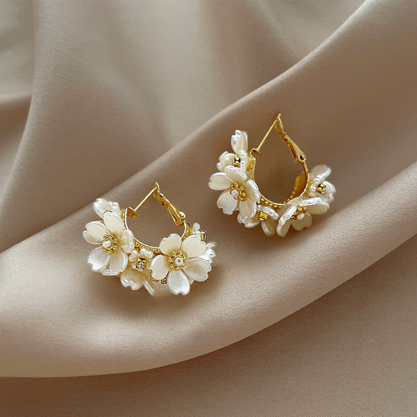 Soft Flower Petal Earrings