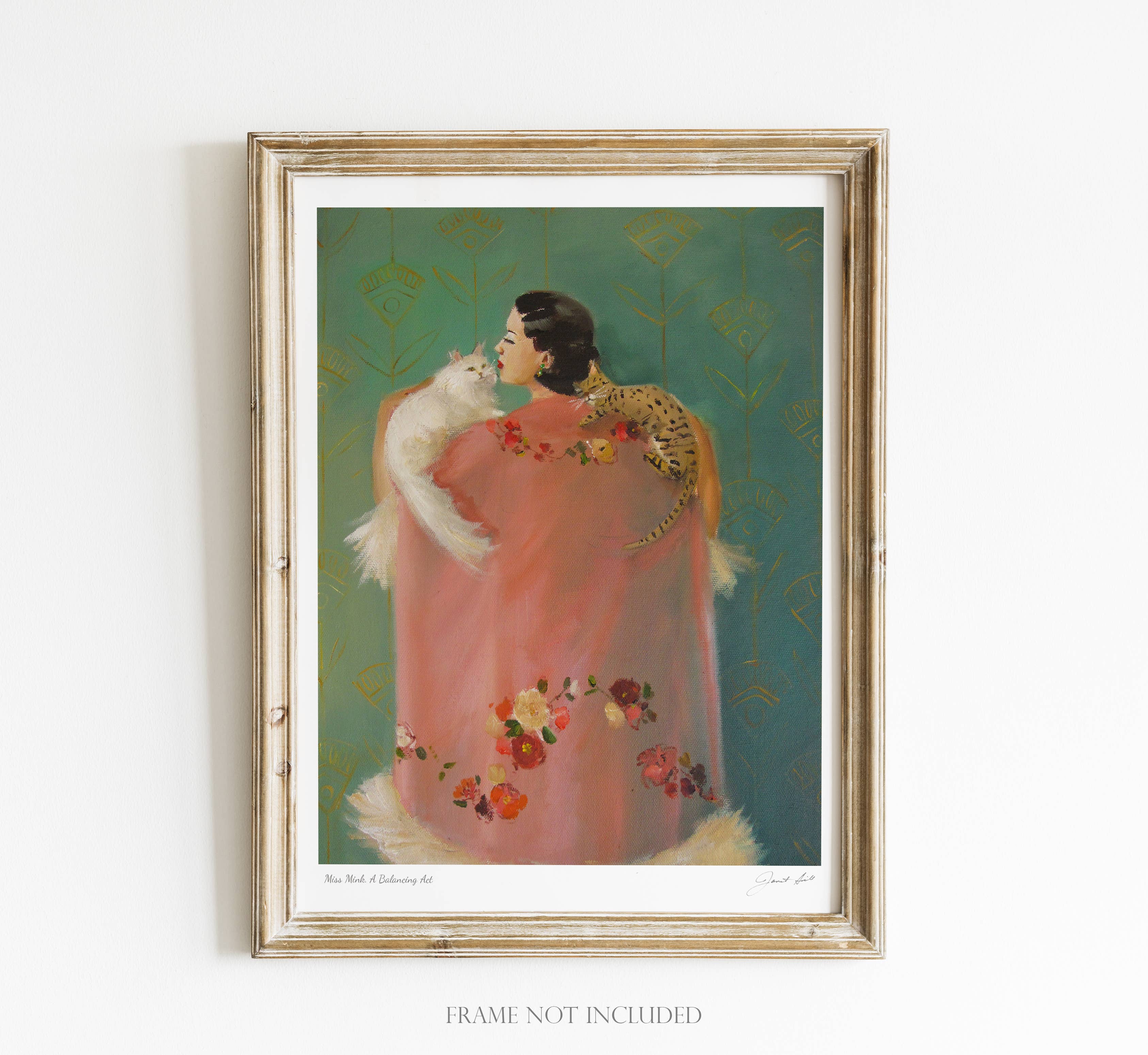 Miss Mink Art Print 8.5"x11" by Janet Hill-0