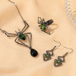 Spider Necklace Earrings Set width=100 