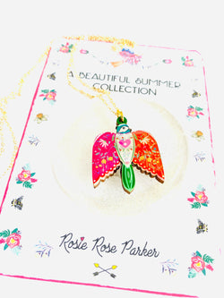 Pretty Bird in Flight Necklace by Rosie Rose Parker-2 width=100 
