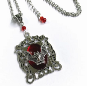 "Georgiana" Bat Pendant Necklace width=100 