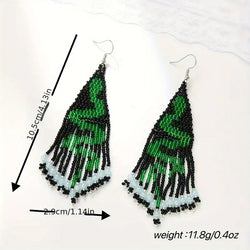 "Serpens" Beaded Snake Earrings width=100 